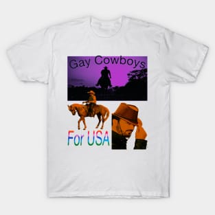 Gay Cowboys For USA T-Shirt